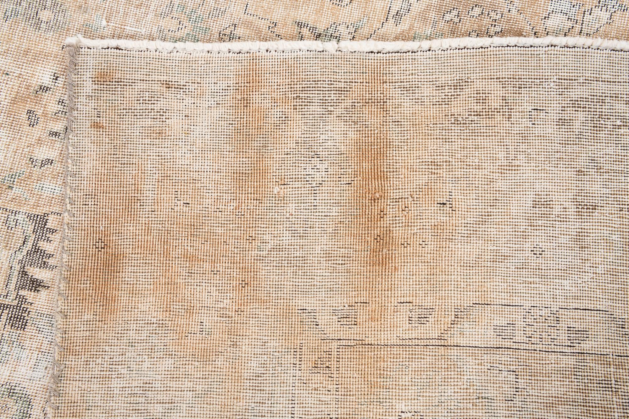 9' x 12' 8 Hand Knotted Ultra Vintage Persian Wool Rug