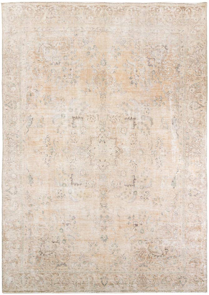 Detail image of 9' x 12' 8 Hand Knotted Ultra Vintage Persian Wool Rug