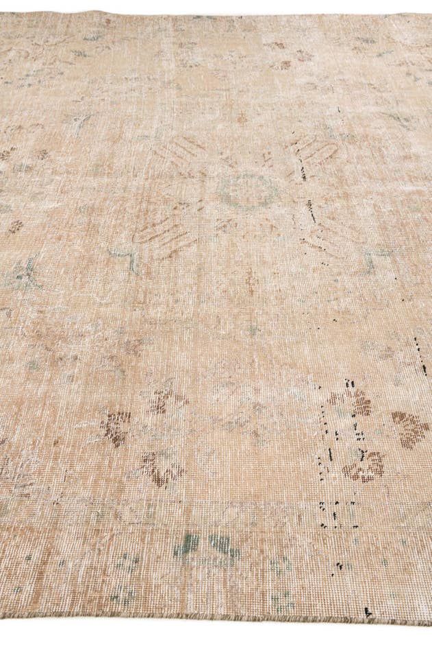 Detail image of 9' x 12' 6 Hand Knotted Ultra Vintage Persian Wool Rug