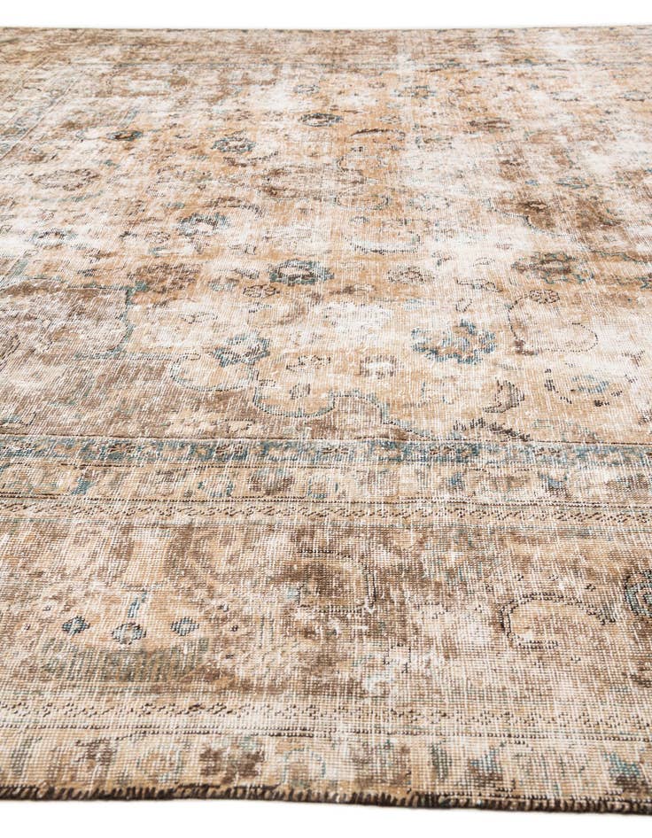 Detail image of 9' 3 x 12' 6  Hand Knotted Ultra Vintage Persian Wool Rug