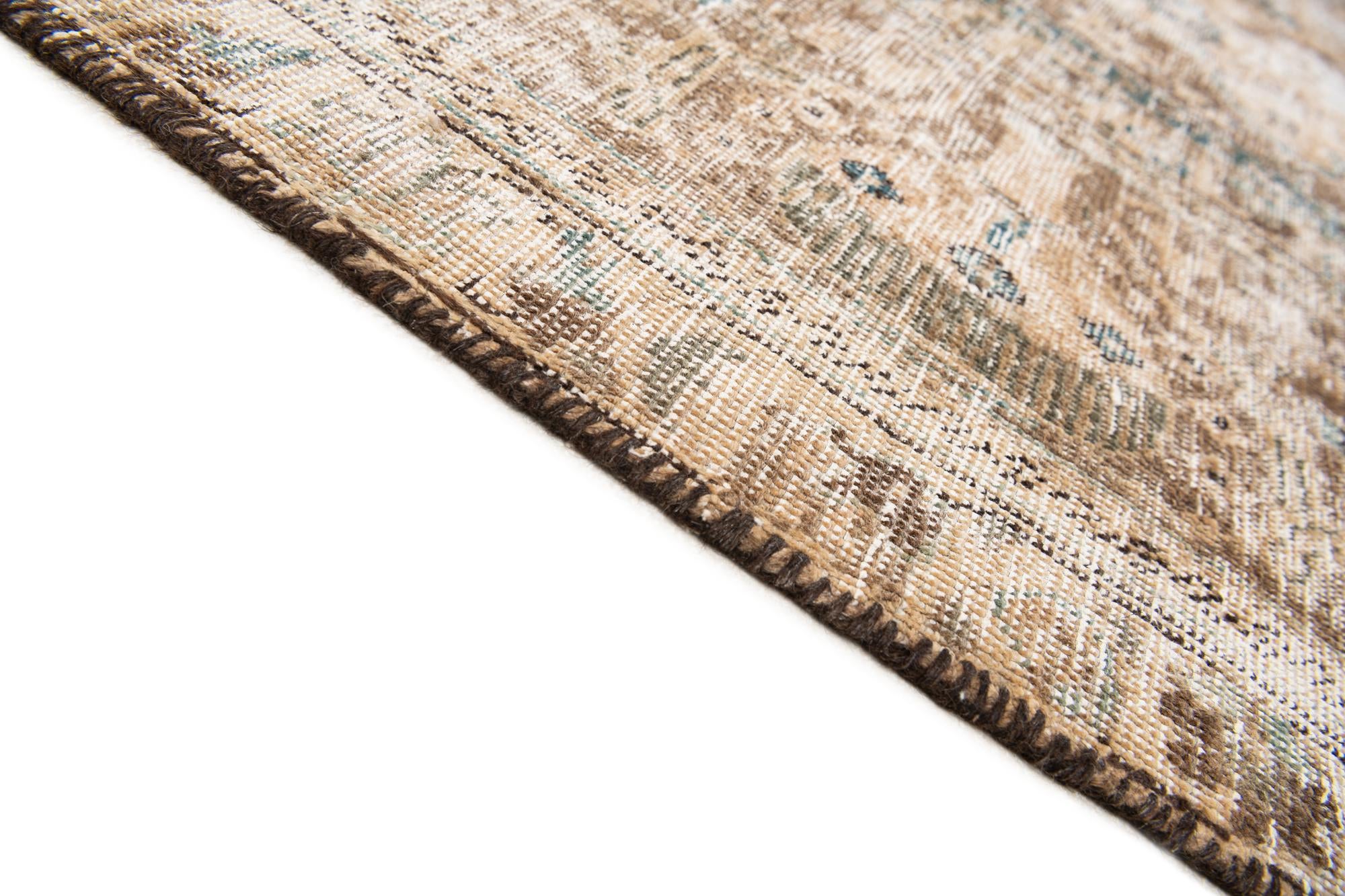 9' 3 x 12' 6 Hand Knotted Ultra Vintage Persian Wool Rug