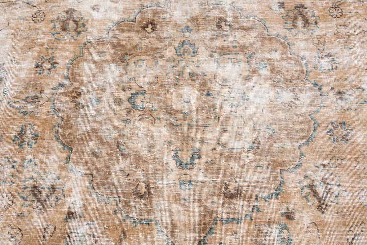 9' 3 x 12' 6 Hand Knotted Ultra Vintage Persian Wool Rug