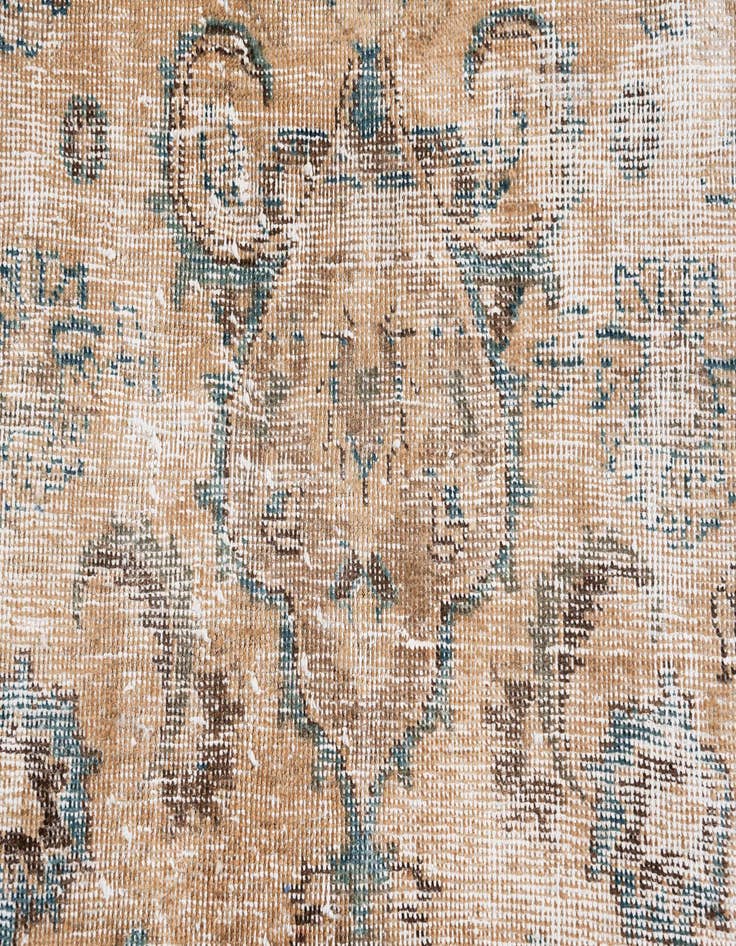 Detail image of 9' 3 x 12' 6  Hand Knotted Ultra Vintage Persian Wool Rug