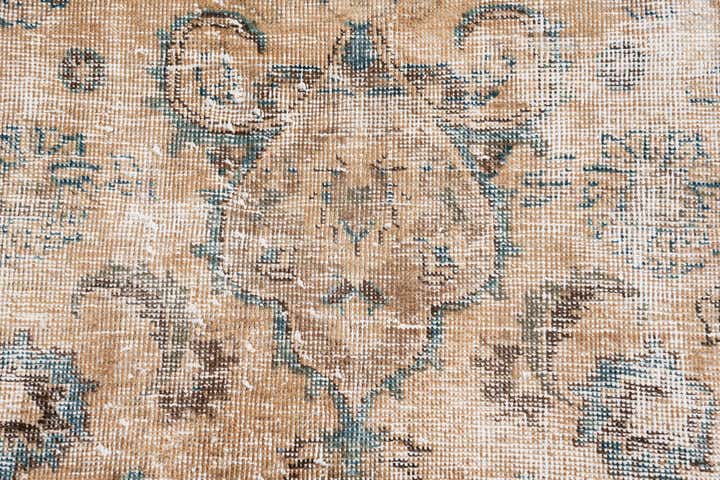 9' 3 x 12' 6 Hand Knotted Ultra Vintage Persian Wool Rug
