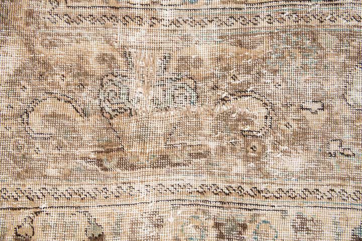 9' 3 x 12' 6 Hand Knotted Ultra Vintage Persian Wool Rug