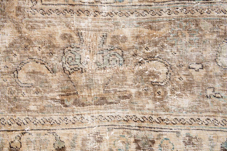 Detail image of 9' 3 x 12' 6 Hand Knotted Ultra Vintage Persian Wool Rug