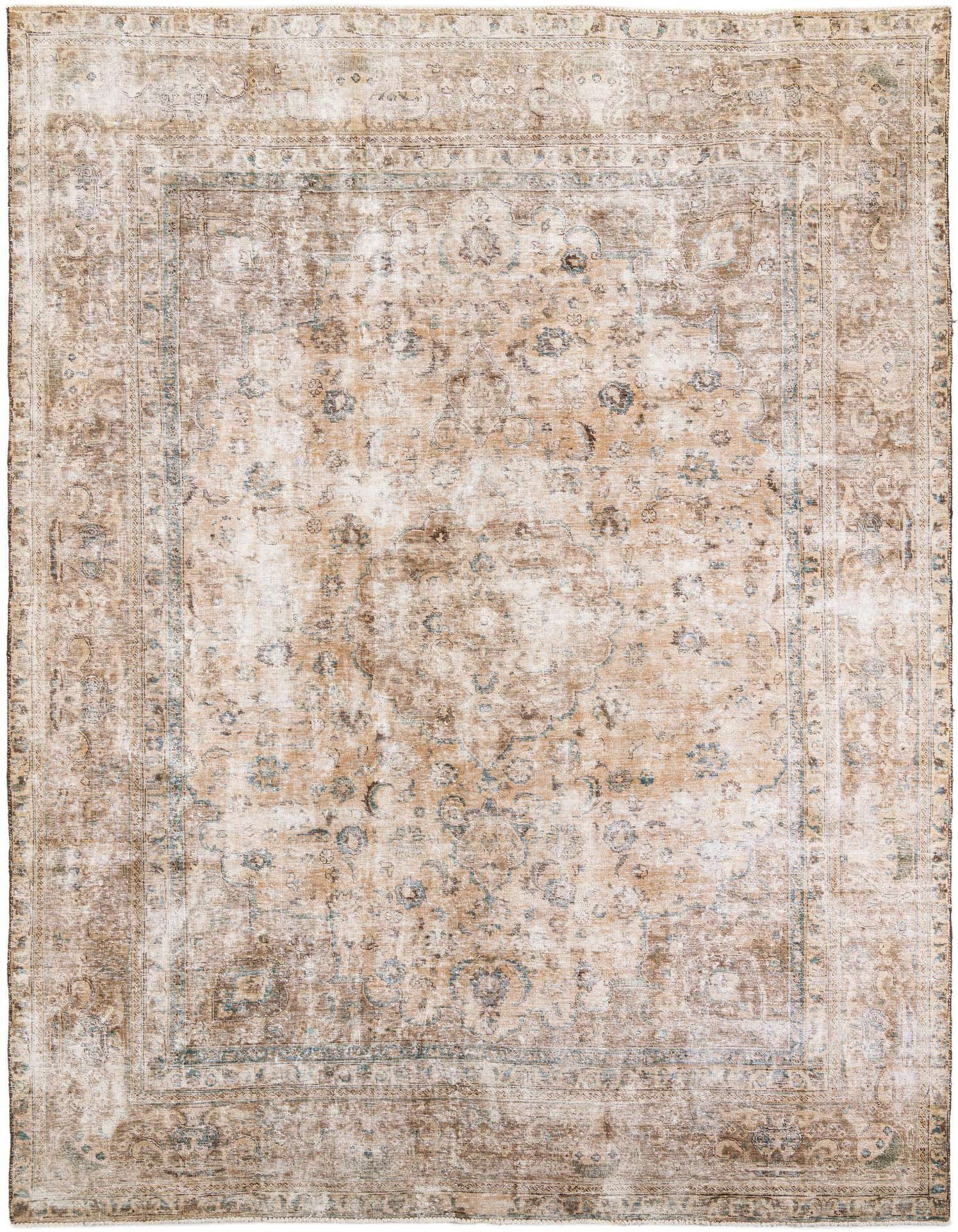 Primary image 9' 3 x 12' 6  Hand Knotted Ultra Vintage Persian Wool Rug