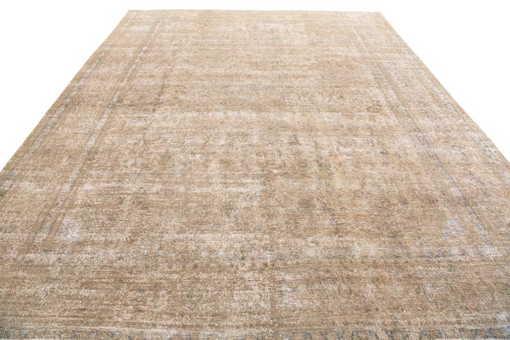 Detail image of 9' 7 x 12' 2 Hand Knotted Ultra Vintage Persian Wool Rug