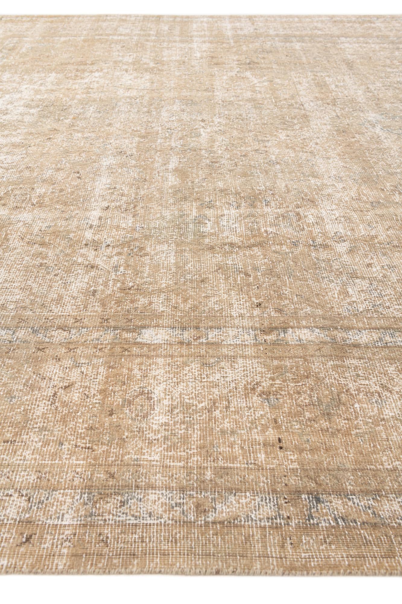 9' 7 x 12' 2 Hand Knotted Ultra Vintage Persian Wool Rug