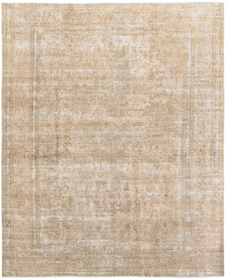 Detail image of 9' 7 x 12' 2 Hand Knotted Ultra Vintage Persian Wool Rug