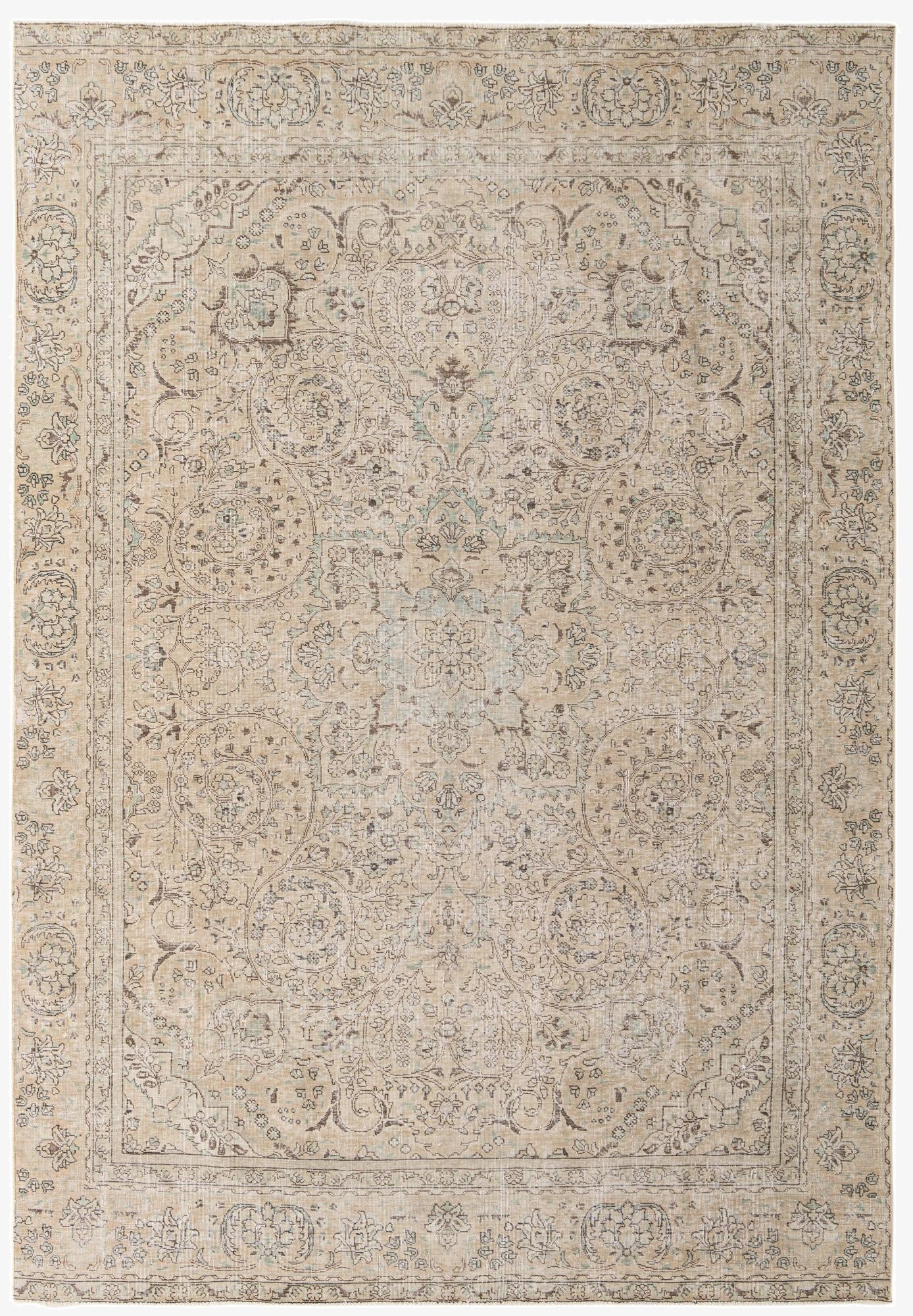 7' 10 x 11' 5  Hand Knotted Ultra Vintage Persian Wool Rug