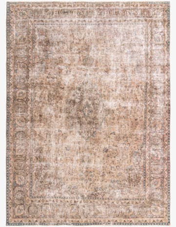 9' 5 x 13' Hand Knotted Ultra Vintage Persian Wool Rug