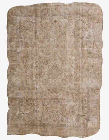 7' 10 x 11' Hand Knotted Ultra Vintage Persian Wool Rug