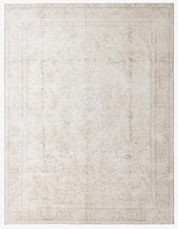 9' 9 x 13' Hand Knotted Ultra Vintage Persian Wool Rug