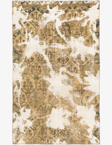 5' x 8' 2 Hand Knotted Ultra Vintage Persian Wool Rug