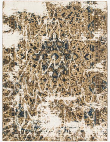 6' x 8' Hand Knotted Ultra Vintage Persian Wool Rug