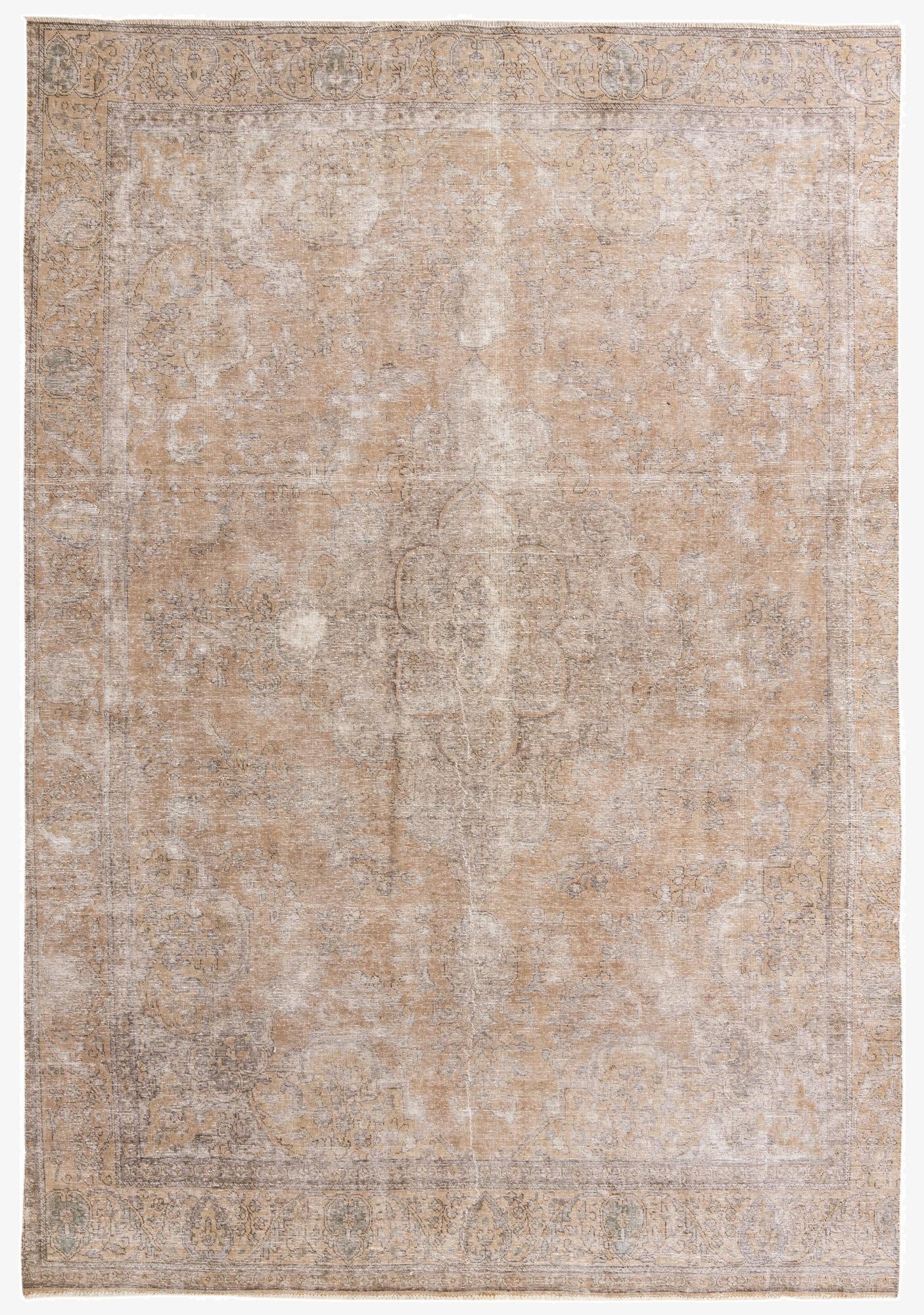 8' 10 x 12' 7  Hand Knotted Ultra Vintage Persian Wool Rug