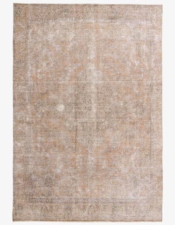 8' 10 x 12' 7 Hand Knotted Ultra Vintage Persian Wool Rug