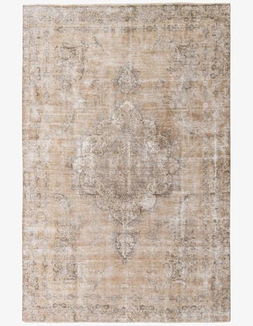 7' 4 x 11' 2 Hand Knotted Ultra Vintage Persian Wool Rug