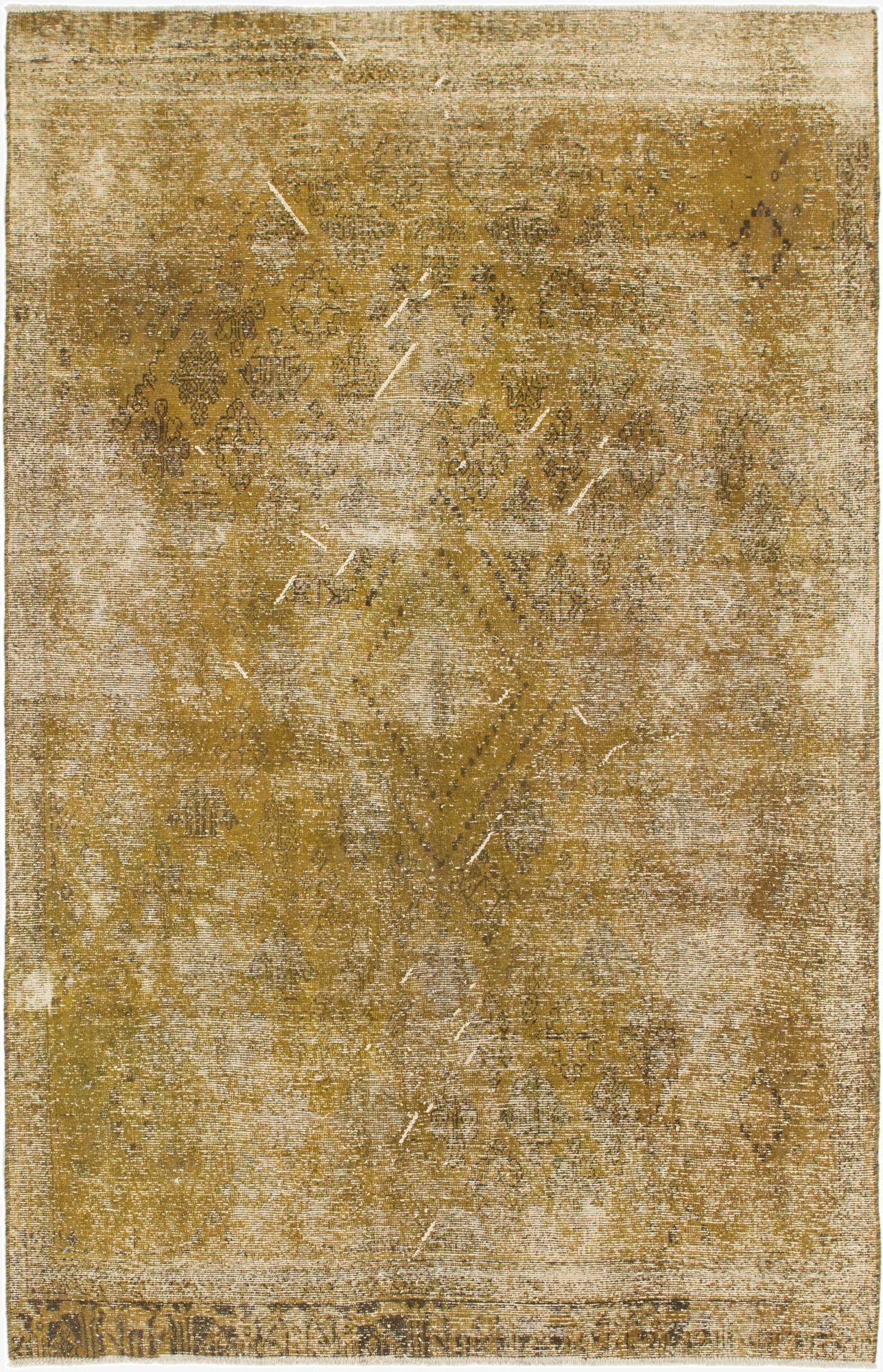 6' 5 x 10'  Hand Knotted Ultra Vintage Persian Wool Rug