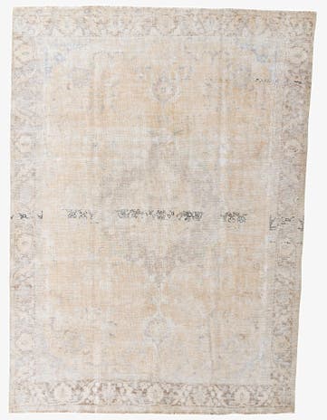 9' x 12' 5 Hand Knotted Ultra Vintage Persian Wool Rug