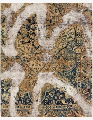 5' 4 x 6' 6 Hand Knotted Ultra Vintage Persian Wool Rug