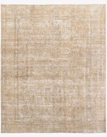 9' 7 x 12' 2 Hand Knotted Ultra Vintage Persian Wool Rug