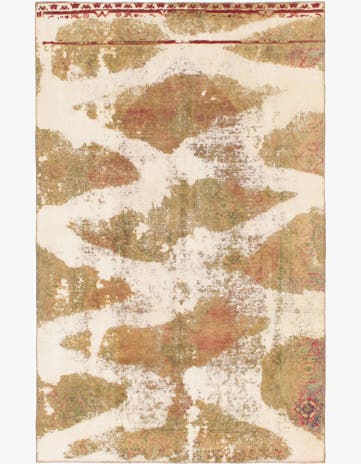 5' 10 x 9' 5 Hand Knotted Ultra Vintage Persian Wool Rug