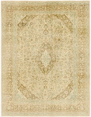 9' 6 x 12' 5 Hand Knotted Ultra Vintage Persian Wool Rug
