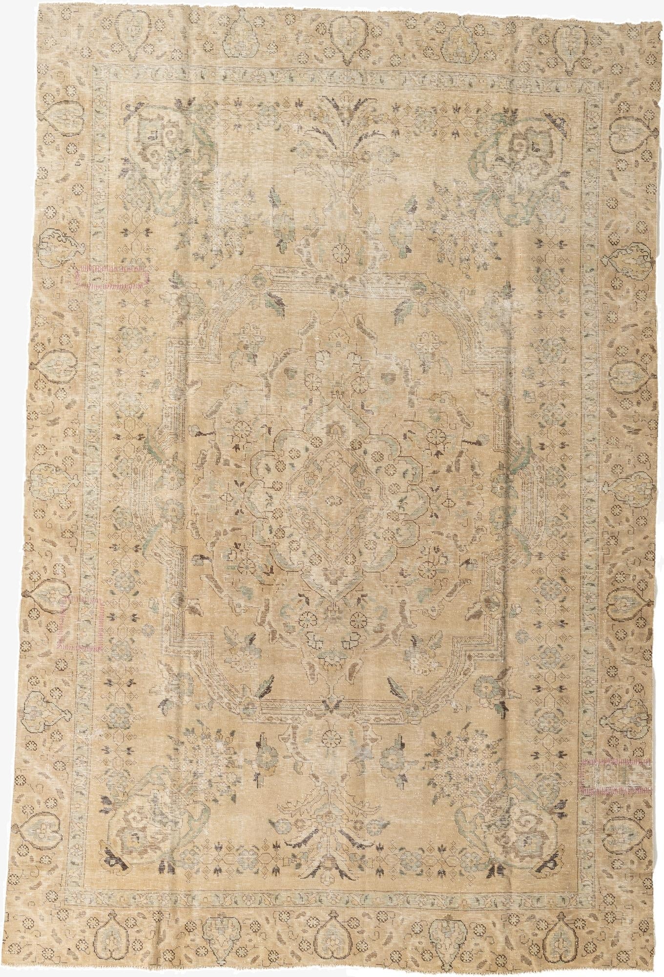 7' 4 x 11'  Hand Knotted Ultra Vintage Persian Wool Rug