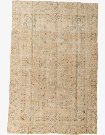 7' 4 x 11' Hand Knotted Ultra Vintage Persian Wool Rug