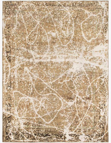 8' 10 x 12' Hand Knotted Ultra Vintage Persian Wool Rug