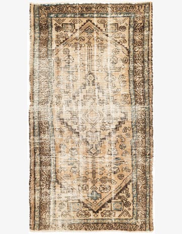 3' 1 x 5' 8 Hand Knotted Ultra Vintage Persian Wool Rug