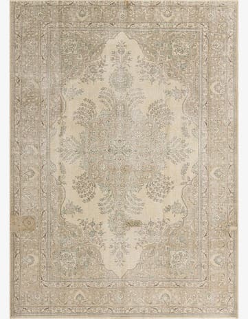 8' x 11' Hand Knotted Ultra Vintage Persian Wool Rug