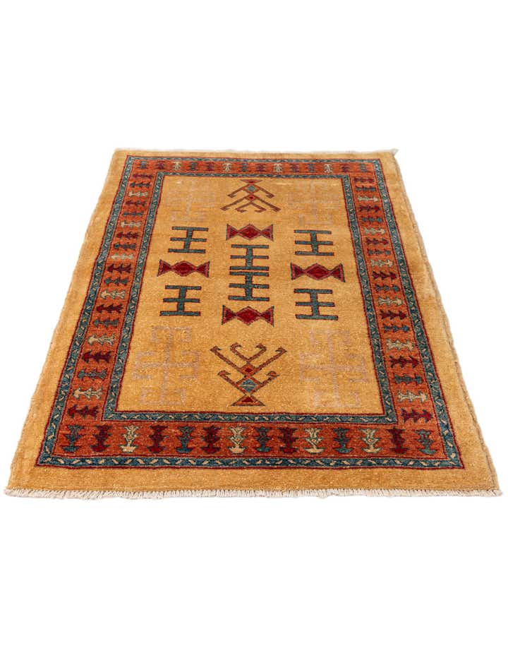 3' 4 x 5' 5 Hand Knotted Ziegler Wool Rug