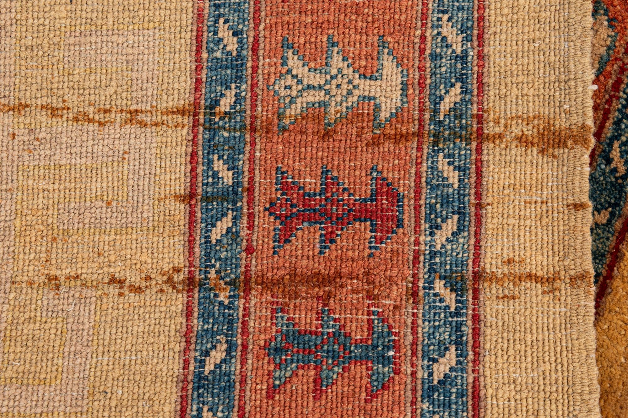 3' 4 x 5' 5 Hand Knotted Ziegler Wool Rug