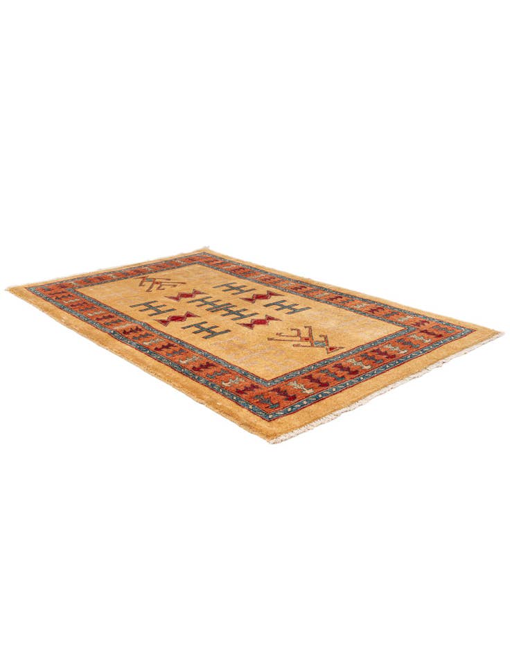 Detail image of 3' 4 x 5' 5 Hand Knotted Ziegler Wool Rug