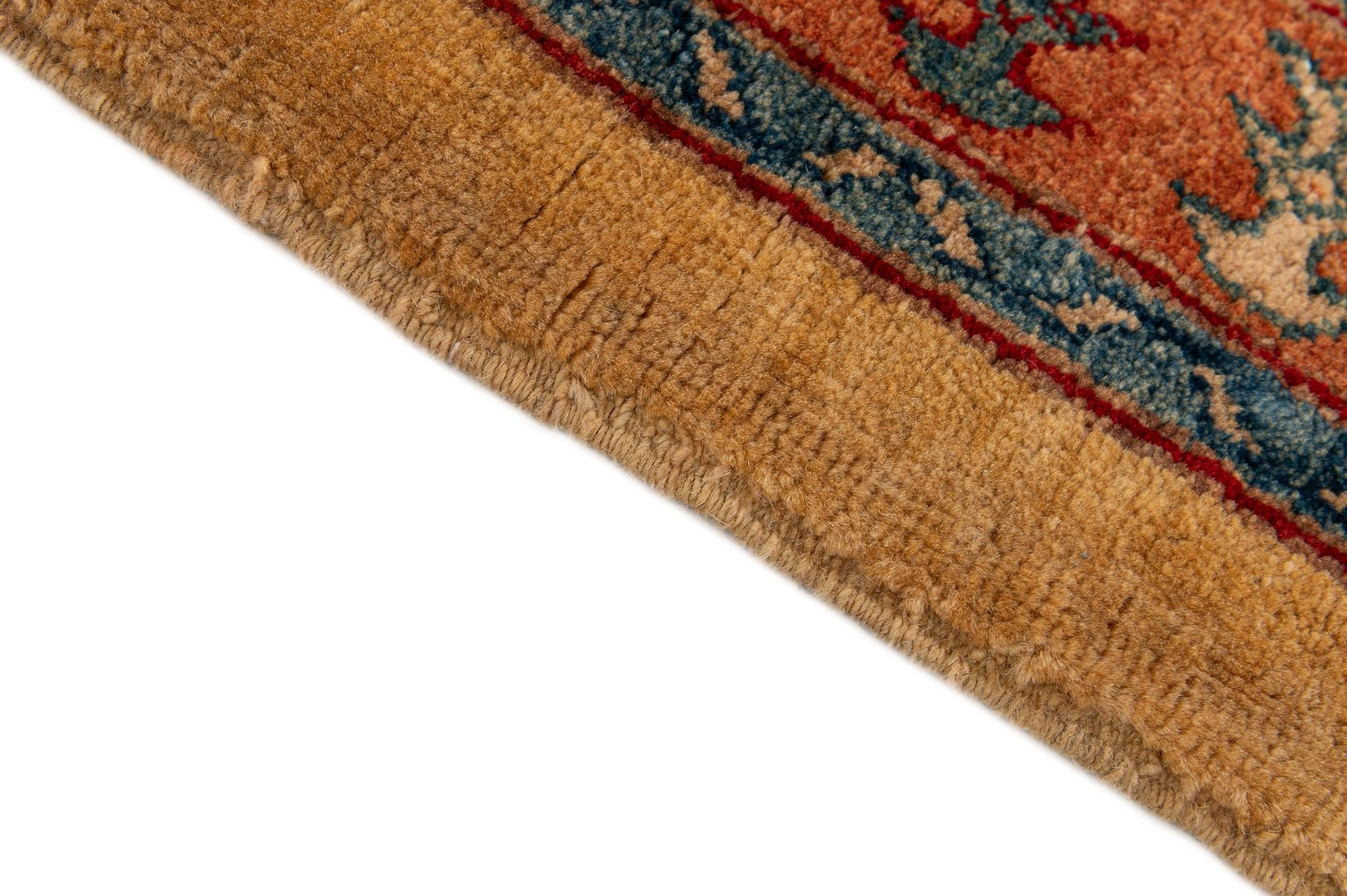 3' 4 x 5' 5 Hand Knotted Ziegler Wool Rug