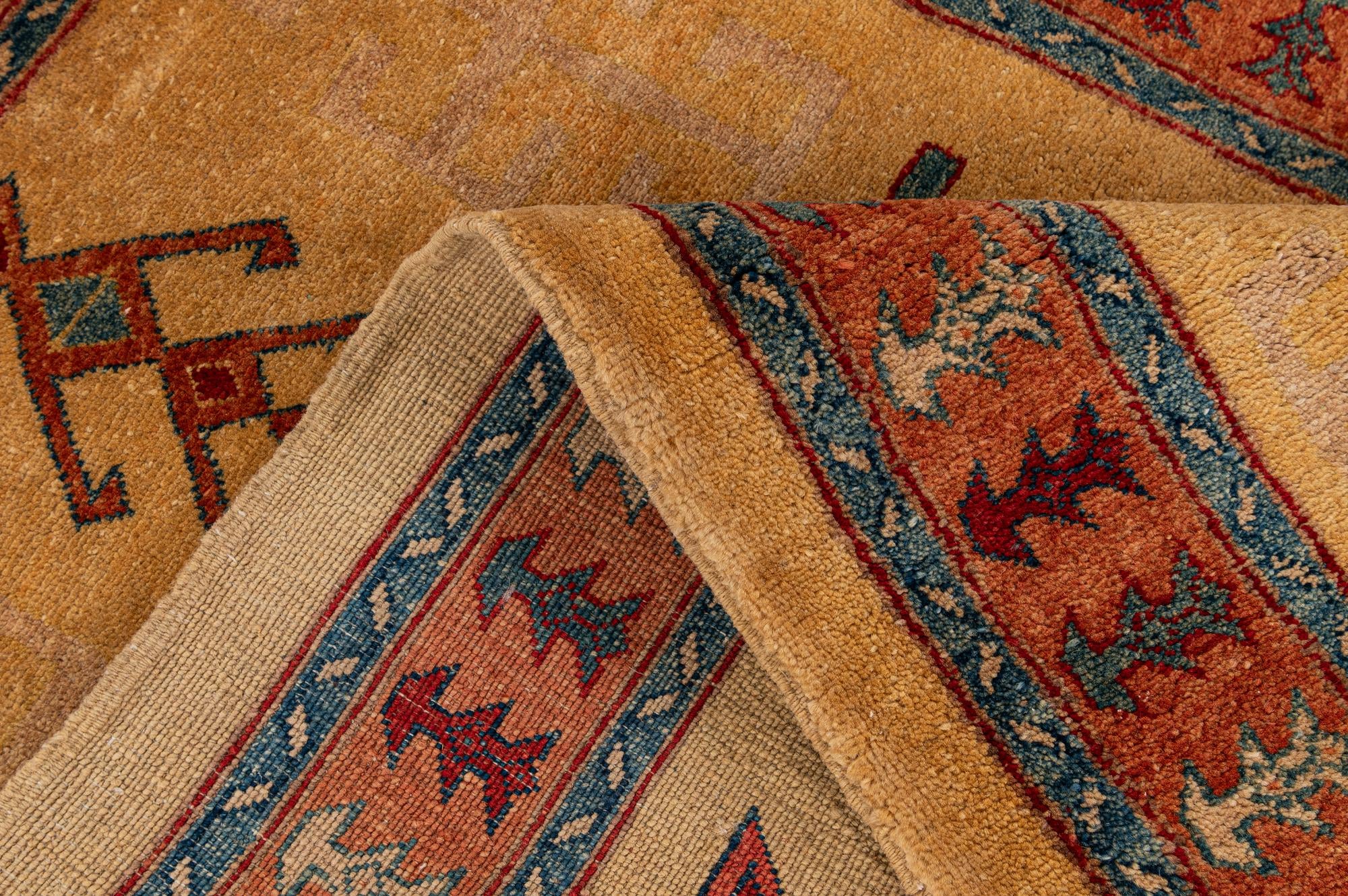 3' 4 x 5' 5 Hand Knotted Ziegler Wool Rug