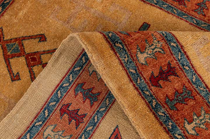 3' 4 x 5' 5 Hand Knotted Ziegler Wool Rug