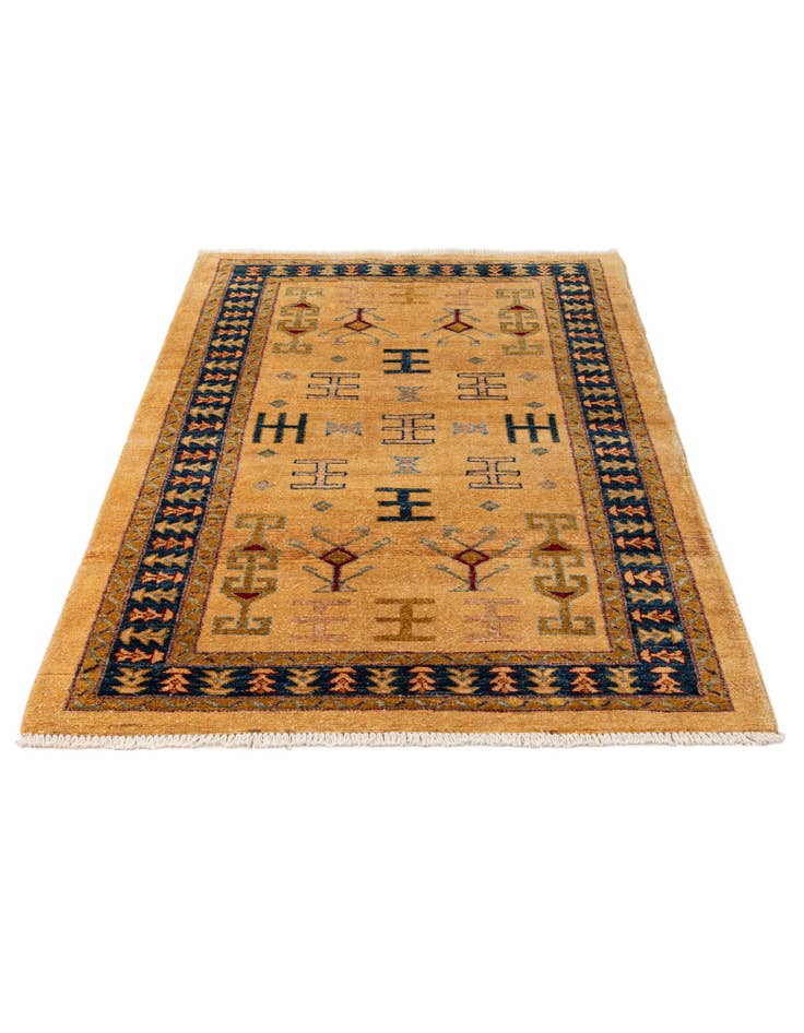Detail image of 3' 4 x 5' 1 Hand Knotted Ziegler Wool Rug