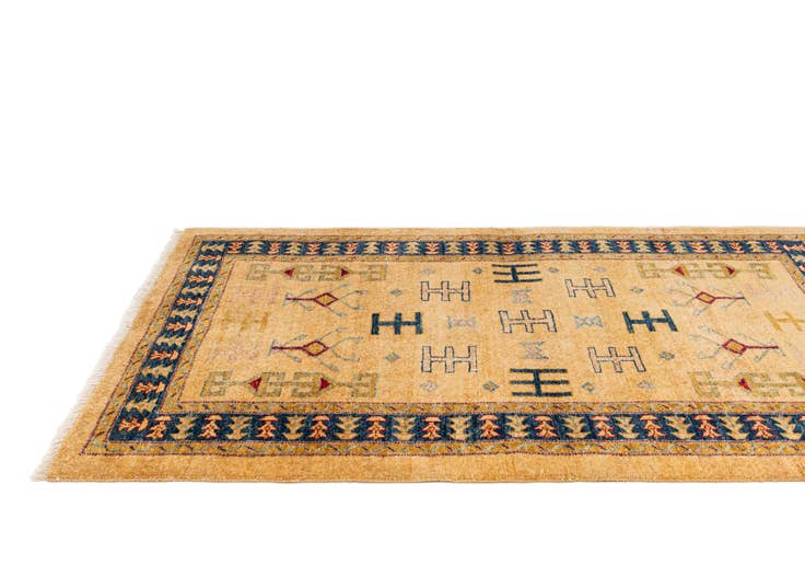Detail image of 3' 4 x 5' 1 Hand Knotted Ziegler Wool Rug