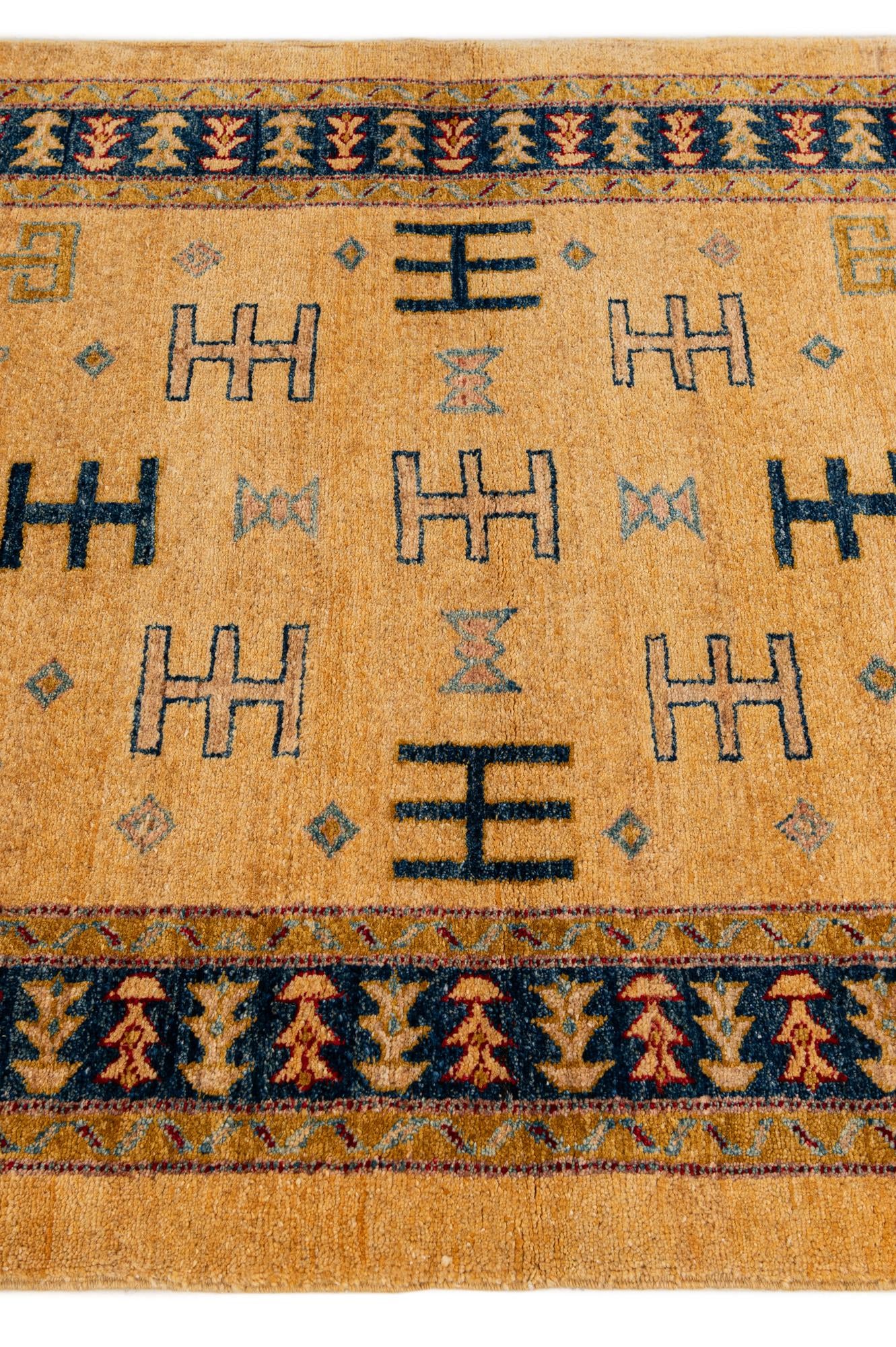 3' 4 x 5' 1 Hand Knotted Ziegler Wool Rug