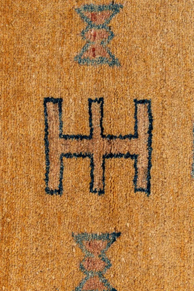 3' 4 x 5' 1 Hand Knotted Ziegler Wool Rug