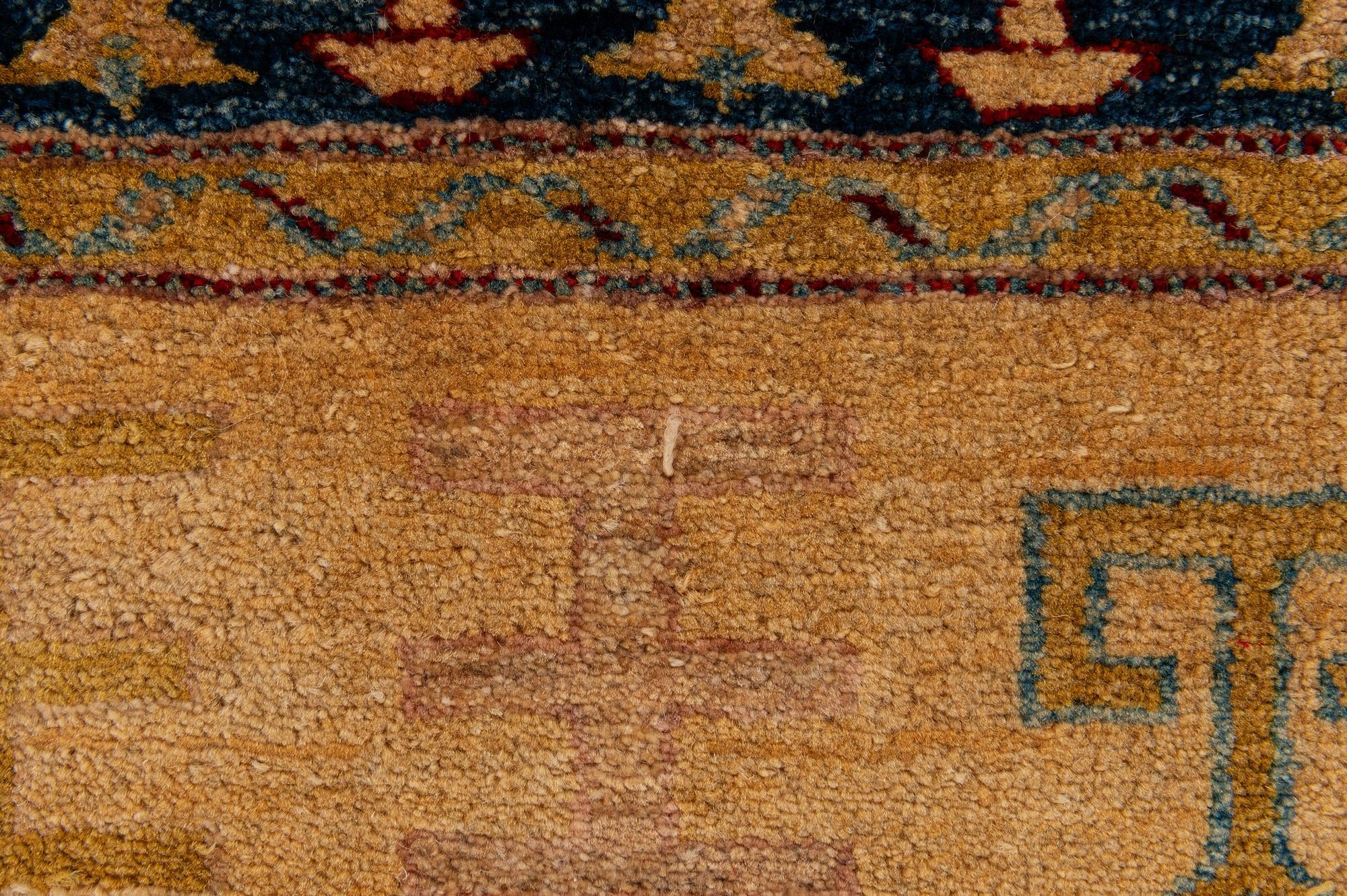3' 4 x 5' 1 Hand Knotted Ziegler Wool Rug