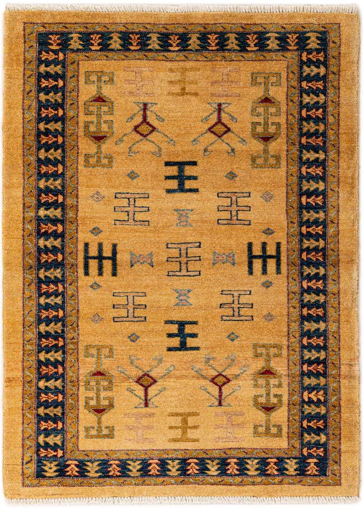 3' 4 x 5' 1 Hand Knotted Ziegler Wool Rug
