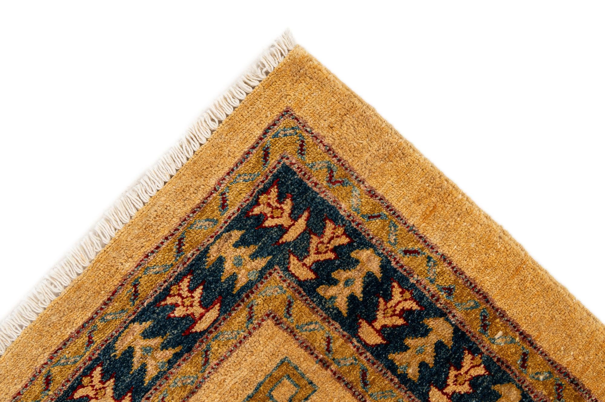 3' 4 x 4' 8 Hand Knotted Ziegler Wool Rug