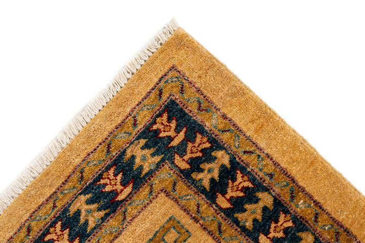 3' 4 x 4' 8 Hand Knotted Ziegler Wool Rug