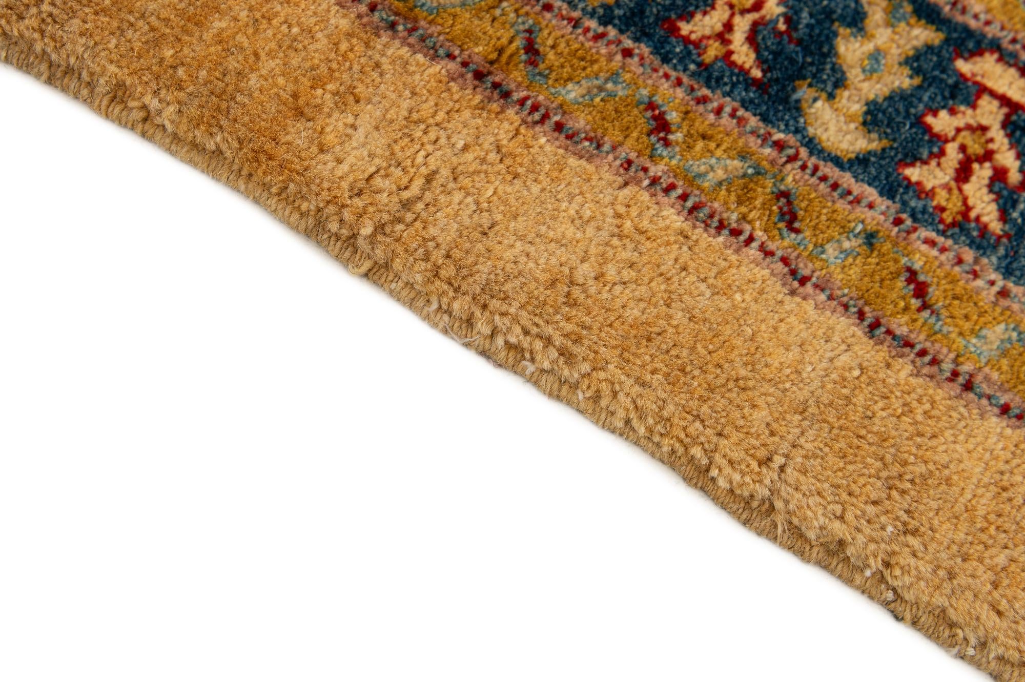 3' 4 x 4' 8 Hand Knotted Ziegler Wool Rug