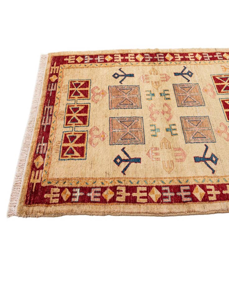 Detail image of 3' 3 x 5' 3  Hand Knotted Ziegler Wool Rug